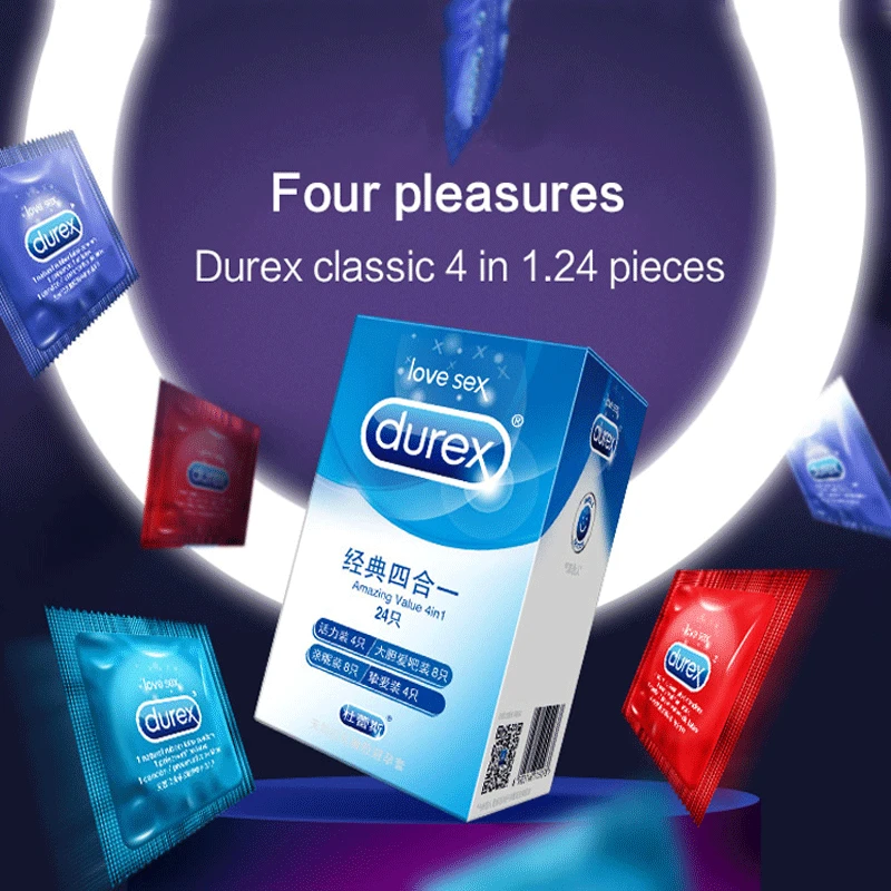 Durex 24 шт./упак. Sensation значение 4 Тип ультра тонкие сексуальные презервативы со