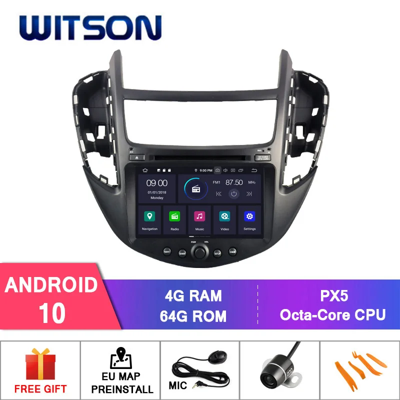 WITSON Android 10 автомобильный DVD GPS для Cheverolet TRAX Автомобильный мультимедийный плеер