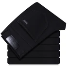 2021 осенние брендовые облегающие джинсы стрейч, классический стиль, Молодежная мужская мода, тонкие черные зауженные Прямые повседневные джинсы