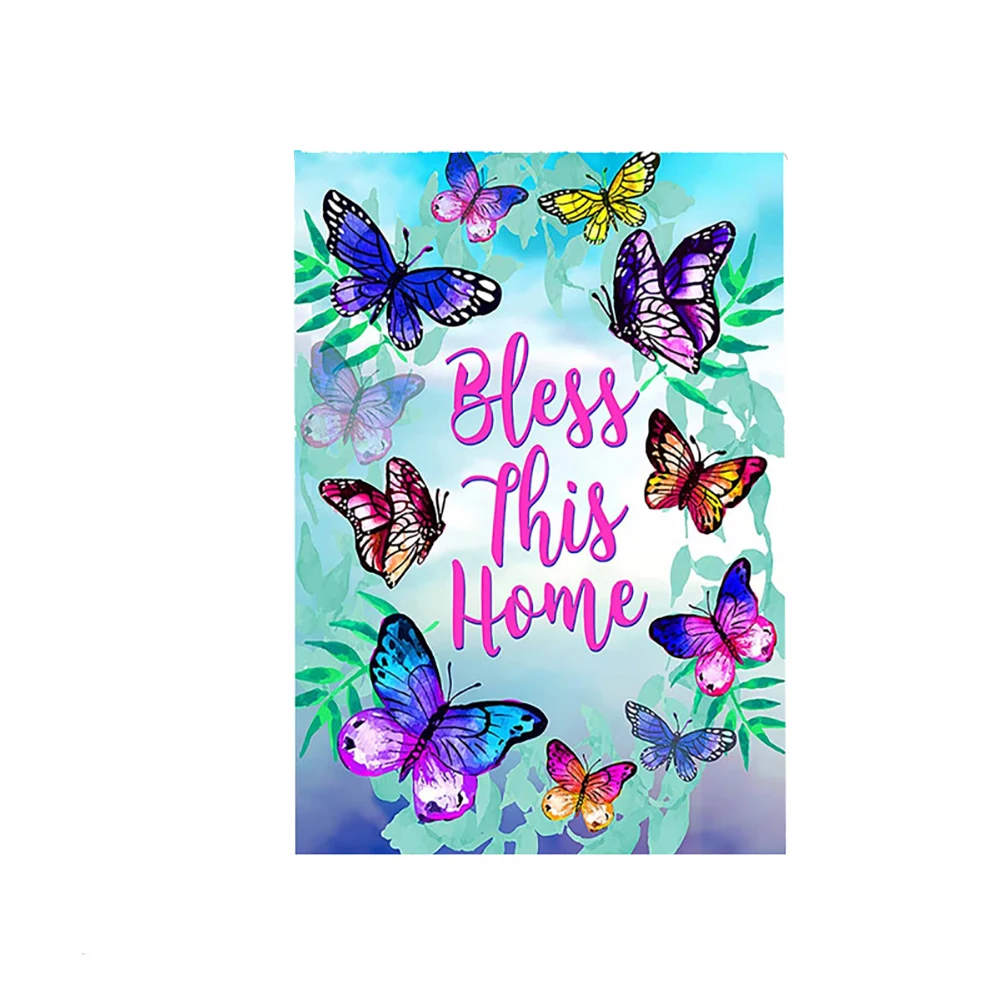 Ярд магазин Лен сад флаг домашний декор двухсторонний реквизит дисплей Открытый