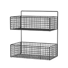 Полка для ванной, черная настенная квадратная полка для шампуня, косметические полки, кухонные сети, полка для хранения, органайзер, стойка