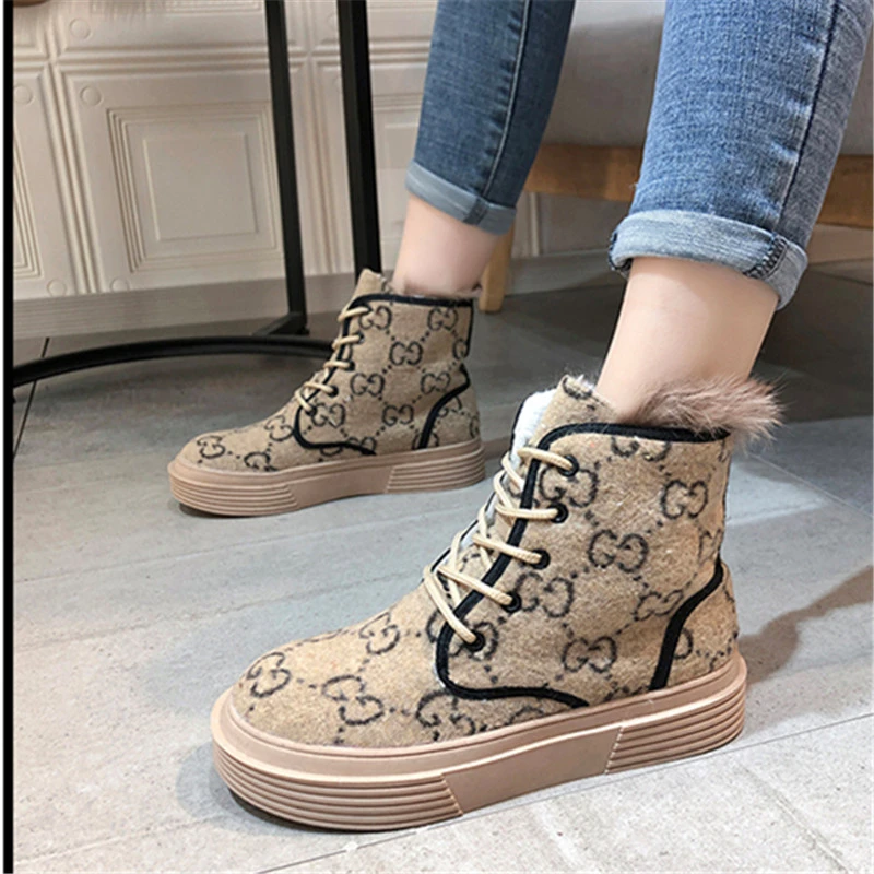 Обувь с высоким берцем женская модная шикарная обувь коллекция 2020 года зимние