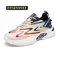 2022 new men s tennis luxury shoes casual non slip wear resistant rubber thick sole fashion sports dad shoes running