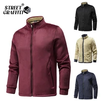 2021 autumn men jackets warm fleece coat lambswool hot sale clothes vestes new fashion winter casual loose size 8xl jacket men