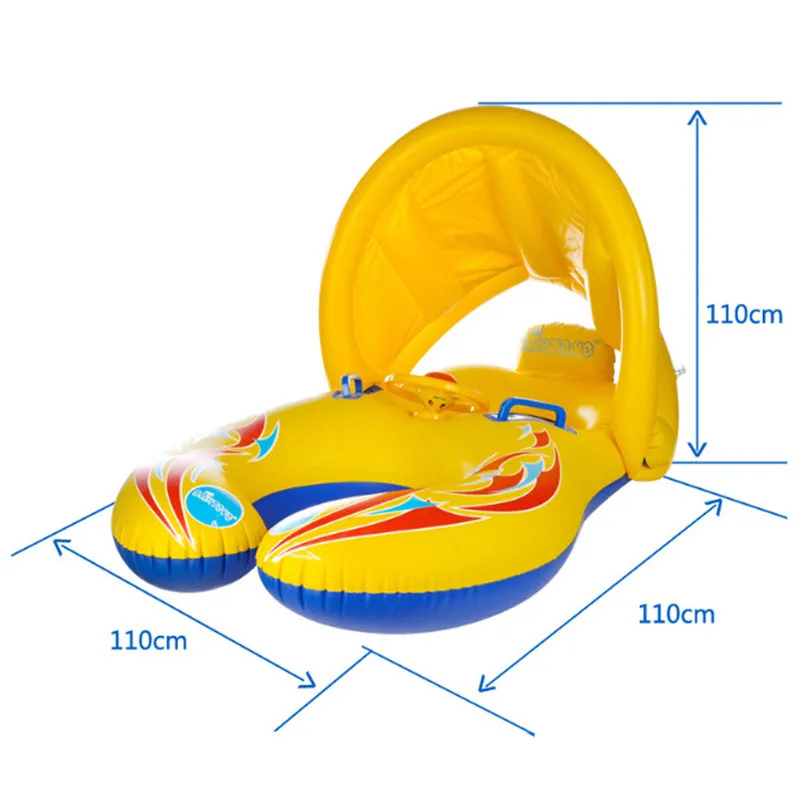 Фитнес 1 шт. плотные родитель ребенок лодка для плавания надувные сиденья