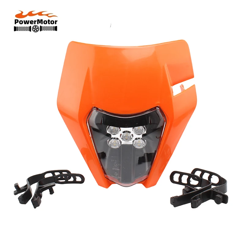 12V светодиодный мотоциклетный головной обтекатель фары E8 Emark для KTM SX F EXC XC W WR DRZ KLX