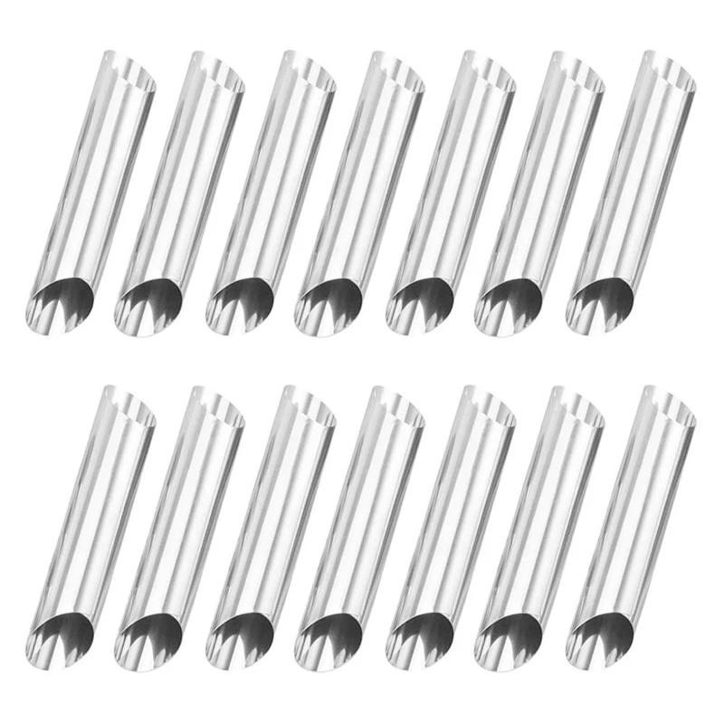 

Quality Tubes Cannoli Molds Horn Mold Cream DIY Horn Baking Molds Non-Stick Cream Mold Cakes 14 Pieces