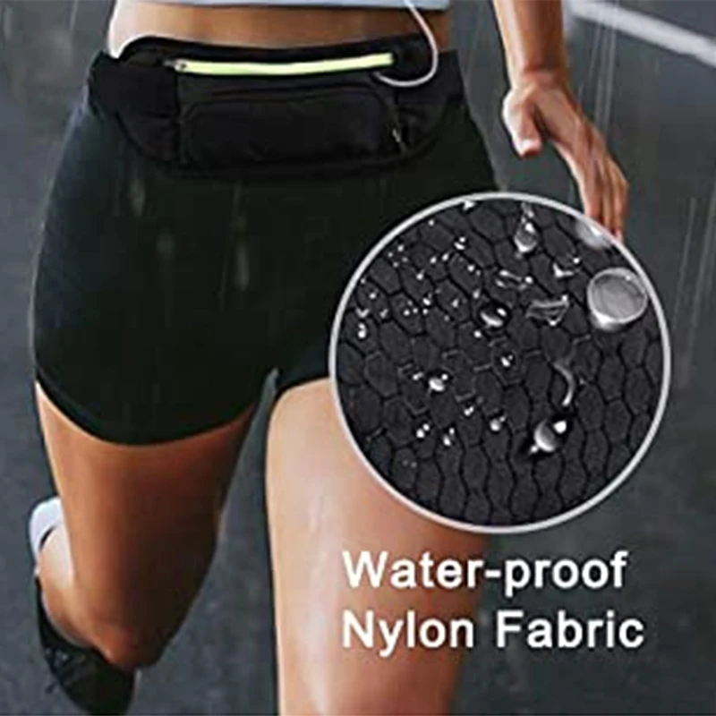 

Sport Waist Bag for Water Bottle, Belt Pouch, Waterproof Fanny Pack for Cell Phone 6.6 Inch Running Belt, Running Bag