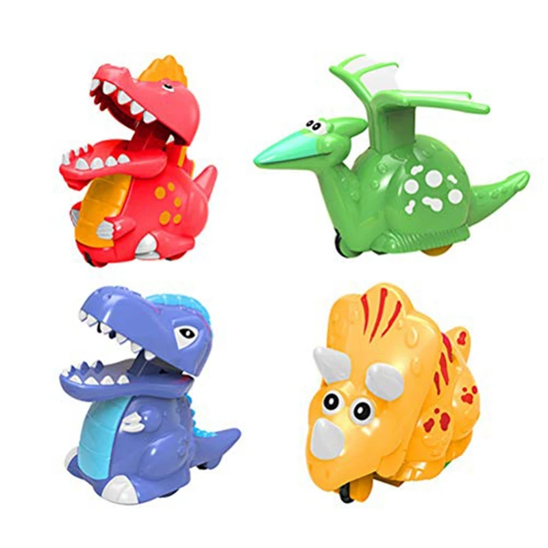 

Cartoon Dinosaur Pull Back Car Model Animal Inertia Car Friction Push Go Toy for Children Toy