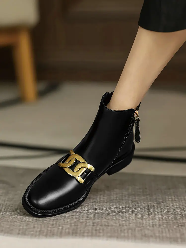 

Зимние ботинки EshtonShero, женская обувь, теплые плюшевые меховые ботильоны, зимняя женская повседневная обувь на плоской подошве, водонепрониц...