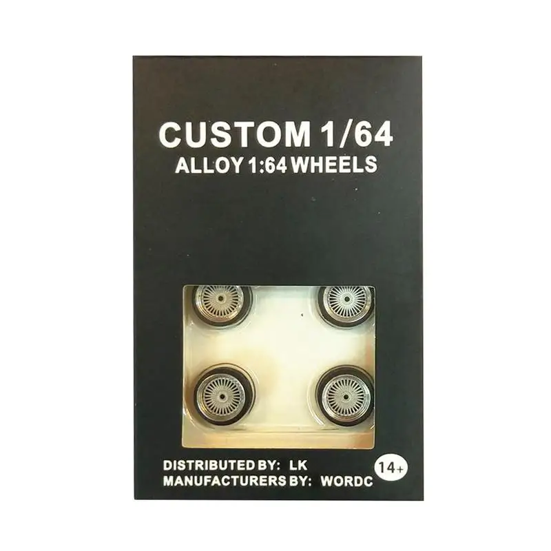 

Car Wheels Tire Modified Vehicle Alloy Car Refit Wheels Set For 1/64 Cars One Wheels Suitable Cars 4 Children Toys Collecti X1U9