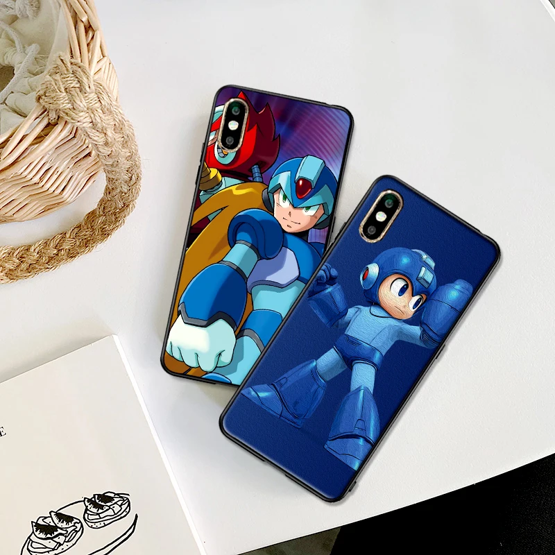 Мягкий ТПУ чехол Mega Man для Apple IPhone X XR XS MAX 5 5S 5C SE 6 S 7 8 Plus ipod touch силиконовый |