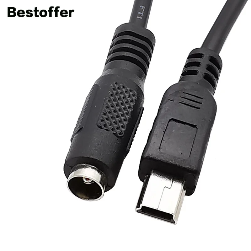 

0.2 Meters DC 5.5mm*2.1mm Female to Mini USB 5-Pin Male USB Extension Cable