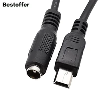 0 2 meters dc 5 5mm2 1mm female to mini usb 5 pin male usb extension cable