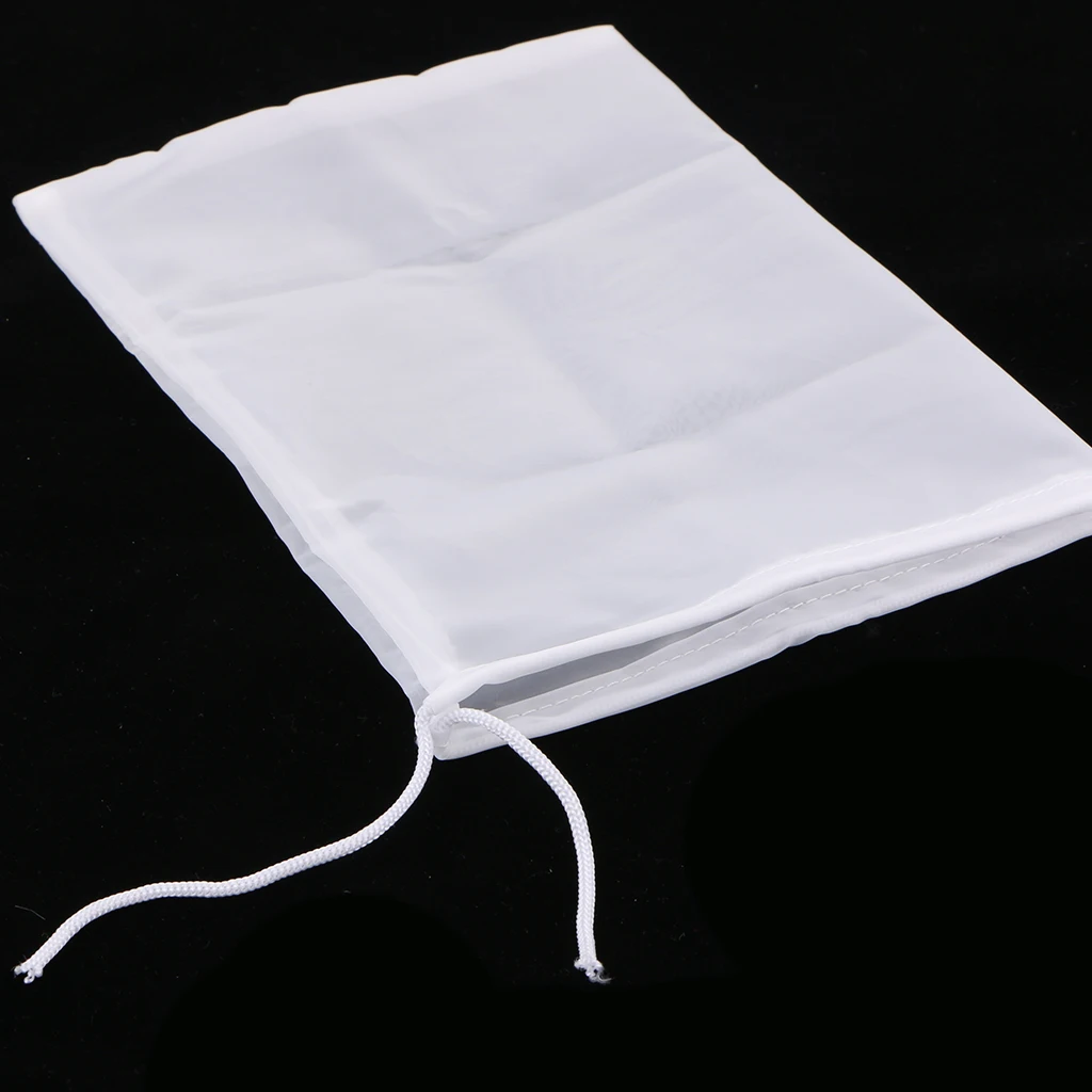 

1 Pcs Milk Coffee Juice Reusable Nylon Mesh Strainer Filter Bag 15x20cm Durable Nylon Fine Mesh Straining Bags