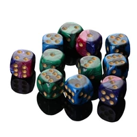 10pcsset multicolor dice puzzle game send children 6 sided dice funny game 16mm