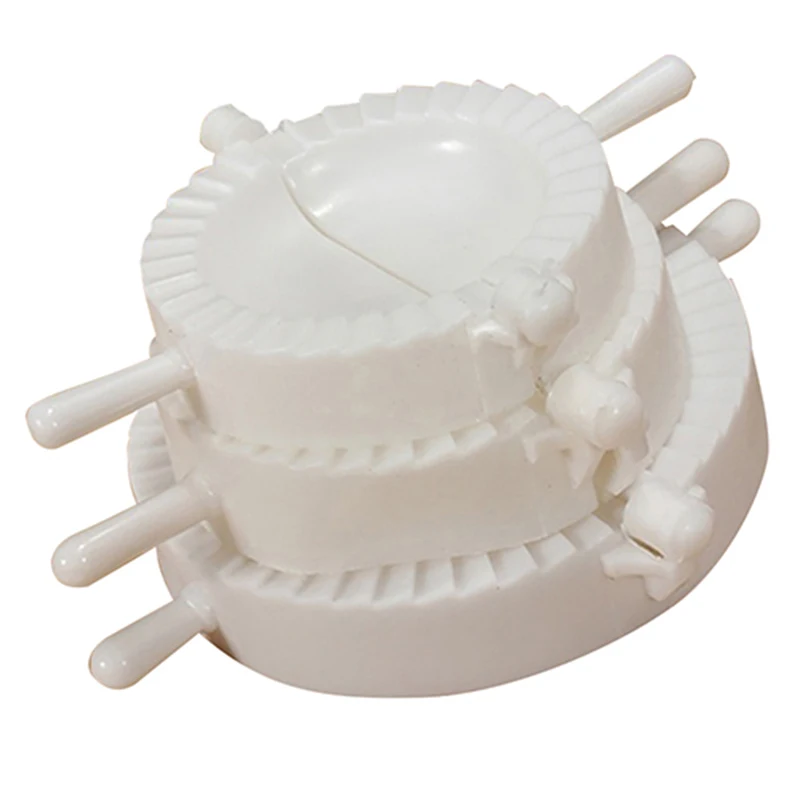 

3Pcs 3 Size Pierogi Ravioli Empanada Maker Dumpling Press Mould Kitchen Gadget Round Shape Pastry Jiaozi Maker Press With Handle
