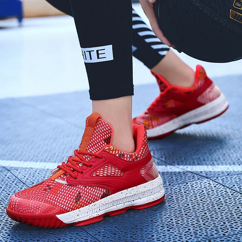 Парные баскетбольные кроссовки с высоким берцем для мужчин и женщин большие