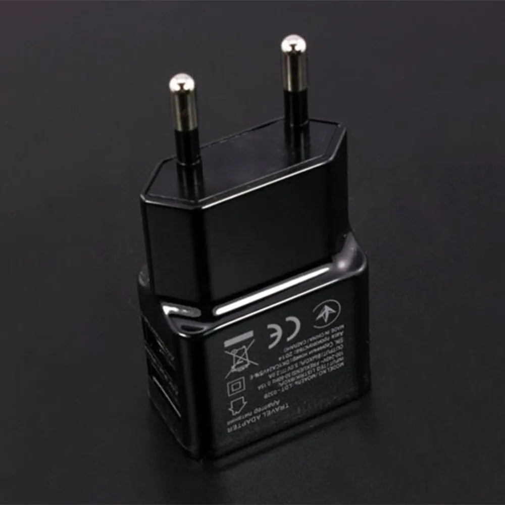 EU plug 5V 2A Dual USB Универсальное зарядное устройство для мобильного телефона s Походное зарядное устройство, адаптер для iPhone для Android