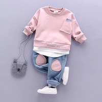 girls boys clothing set baby outfits pullover overalls clothing children outfits for kids t shirt tops pant tracksuits