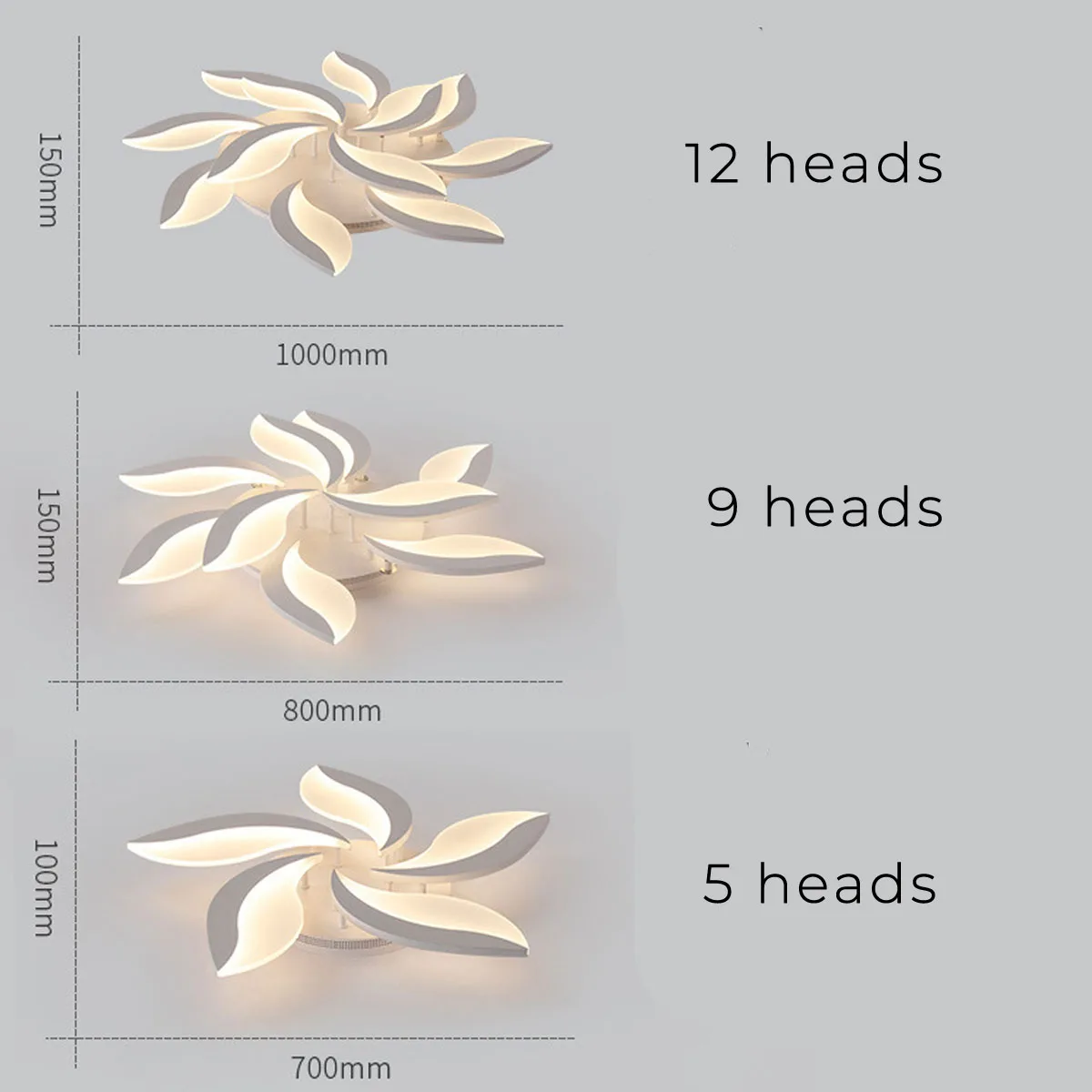 

Modern LED Chandelier Modern Flowers Ceiling Light Bedroom Decoration Lighting Ceiling Lamp Remote Control White/Neutral/ Warm