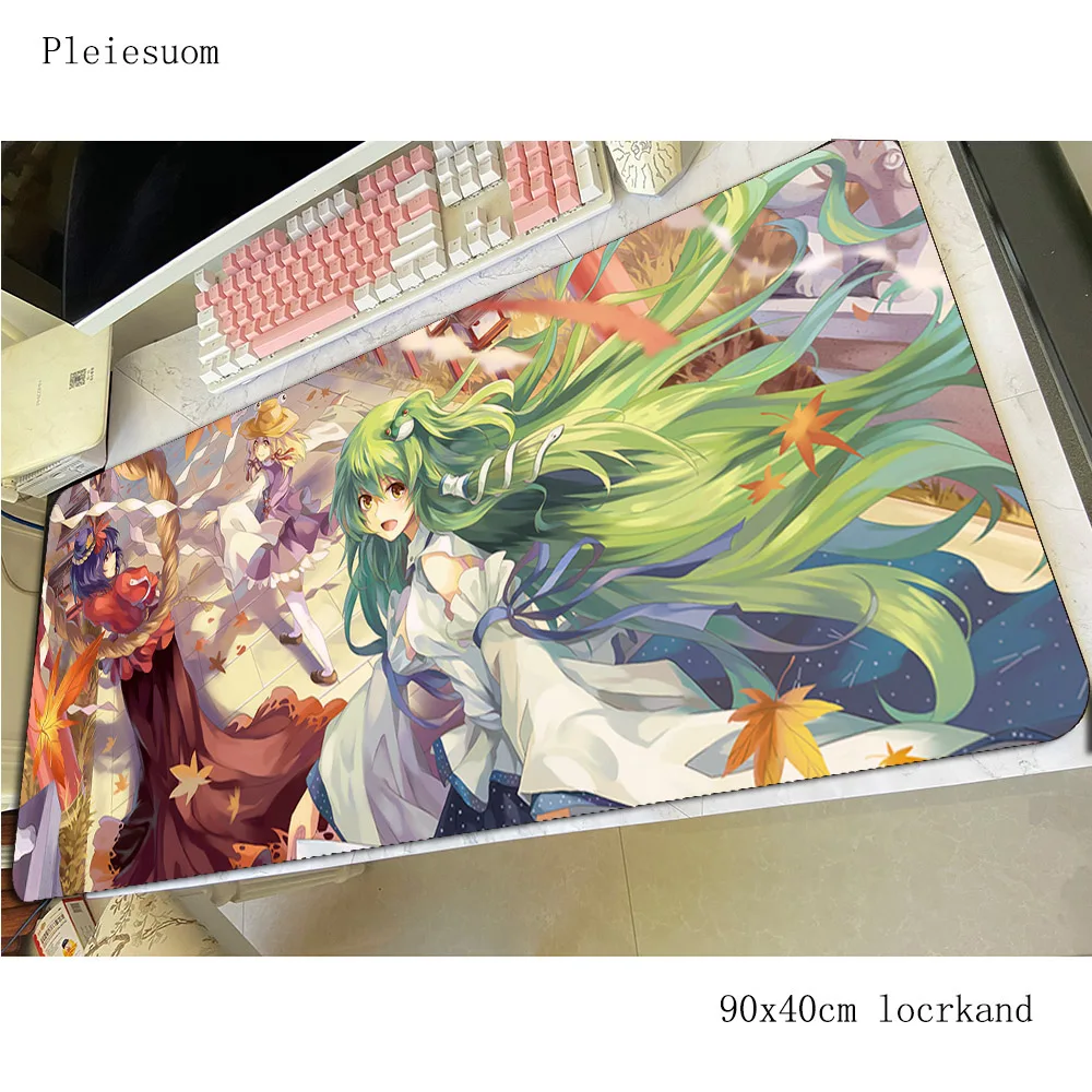 

Touhou mouse pad gamer xl mousepad 900x400x4mm rubber desk mat Christmas gifts gaming accessories game keyboard mats oversized