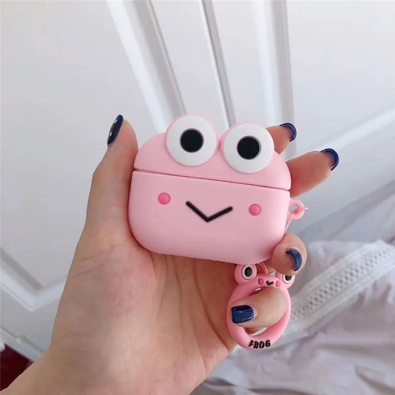 3D Беспроводная Bluetooth гарнитура для Airpods Pro силиконовый чехол с милым котом