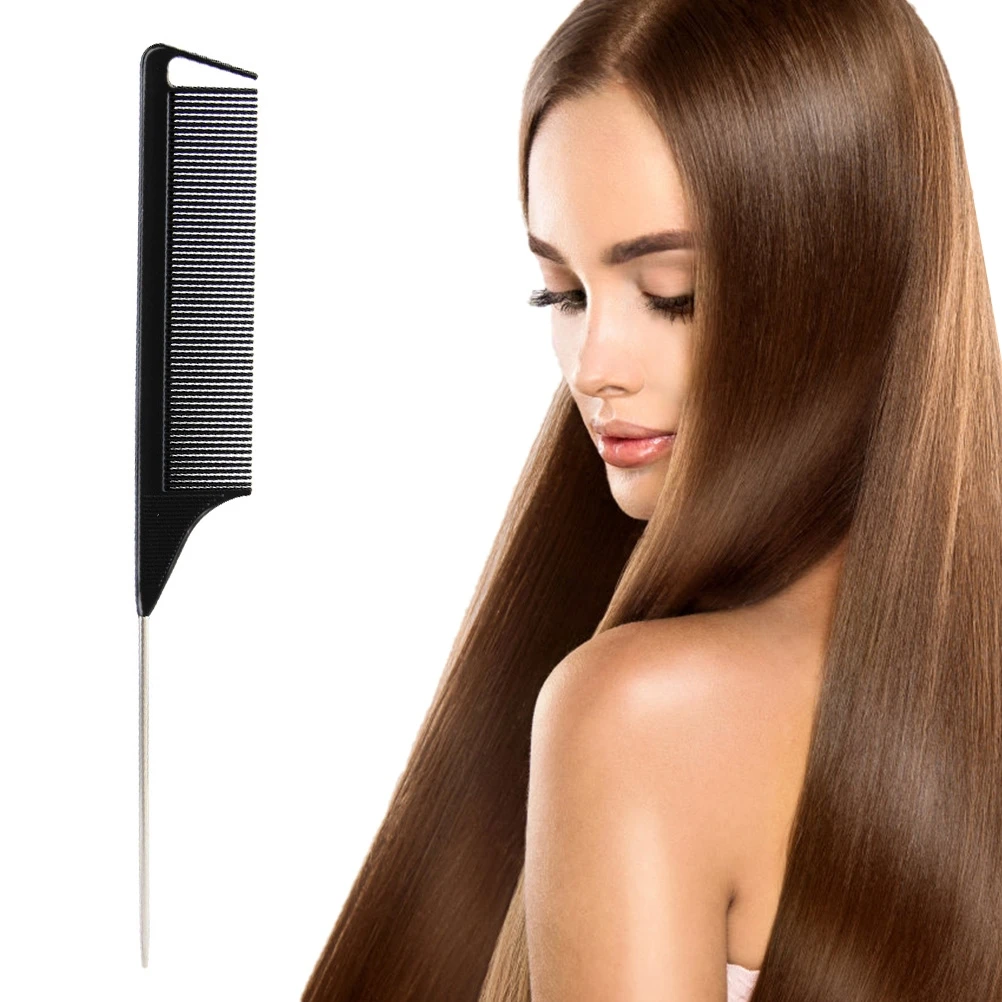 Модная многоцветная Расческа с мелкими зубьями металлическая шпилька