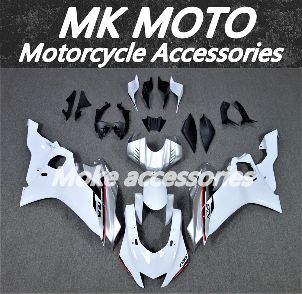 

Fairings Kit Fit For Yzf R6 2017 2018 2019 2020 2021 2022 2023 Bodywork Set High Quality Abs Injection New Silver White