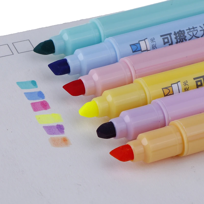 1 шт. стираемый маркер с двойной головкой флуоресцентные ручки для школы офиса