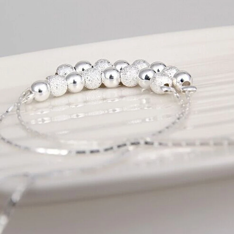 Модный простой браслет на ногу серебряный женский летний звезда крест колокол