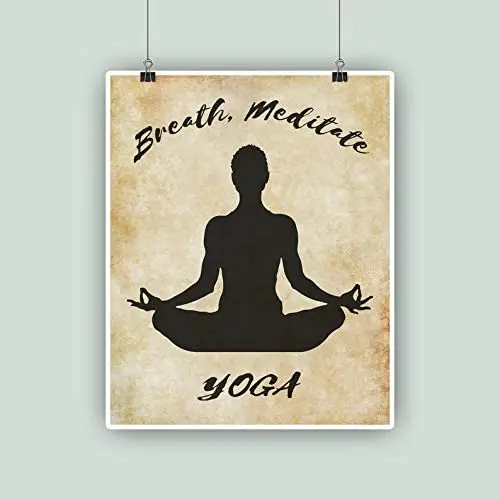 

Tin Sian Yoga Art Cute Metal Sign Poster Vintage Street Garage Street Family Cafe Bar Kitchen Farm Wall Decoration Bathroom