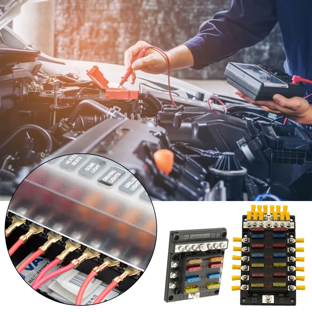 6 /12 способ лезвие предохранителей блок держатель отдельные отрицательный с