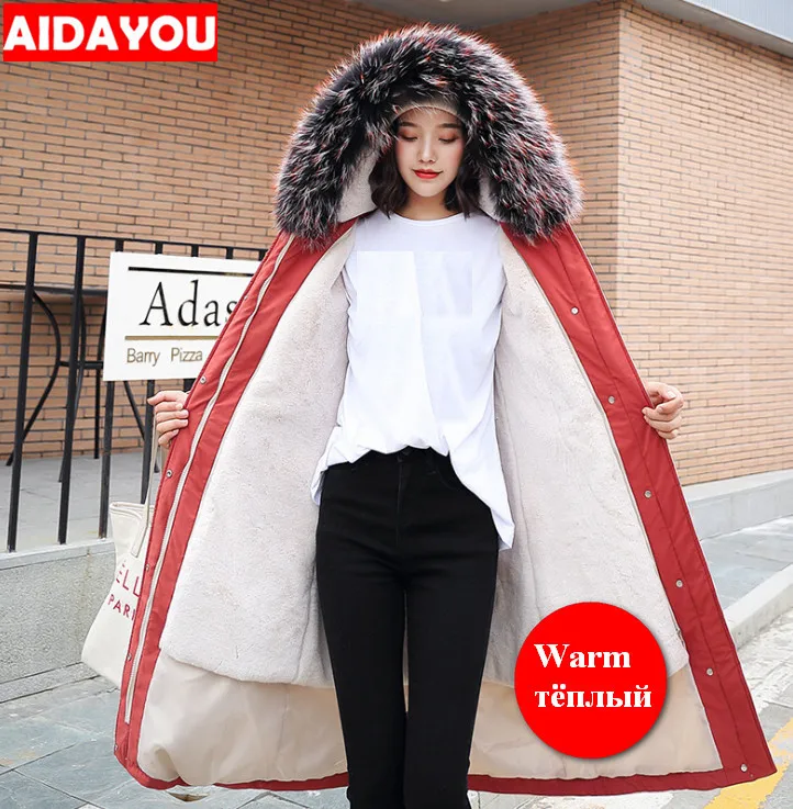 Женское длинное теплое пальто Кашемировое пуховое средней длины с карманами