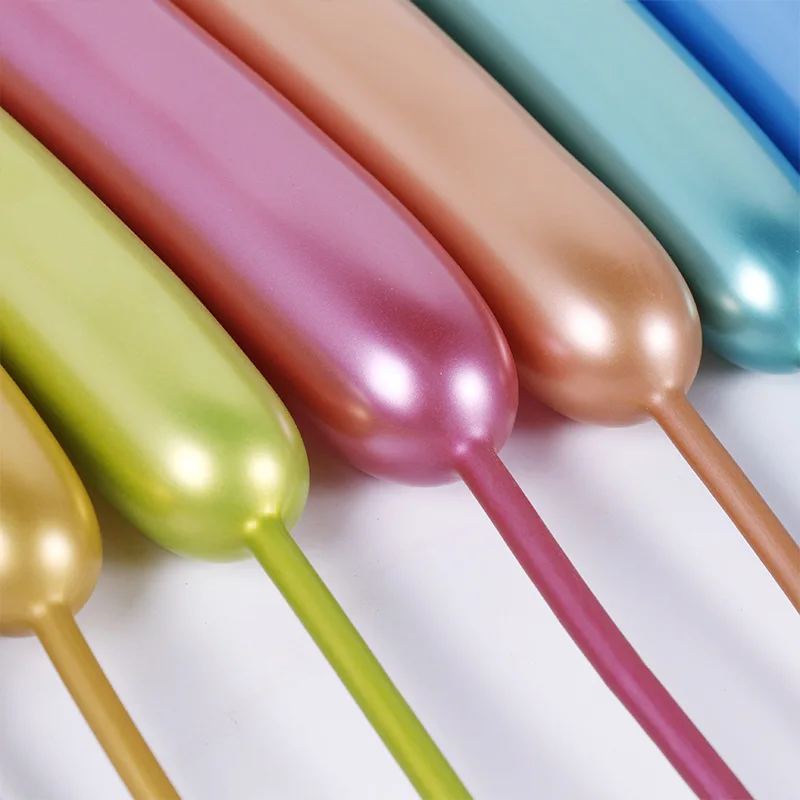 10 шт. длинные глянцевые латексные воздушные шары |