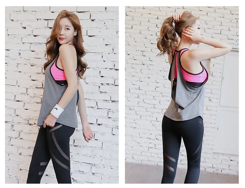 

Gym Running Training Yoga Shirts Sleeveless Yoga Vest Sport Singlet Women Athletic Fitness Sport Tank Tops