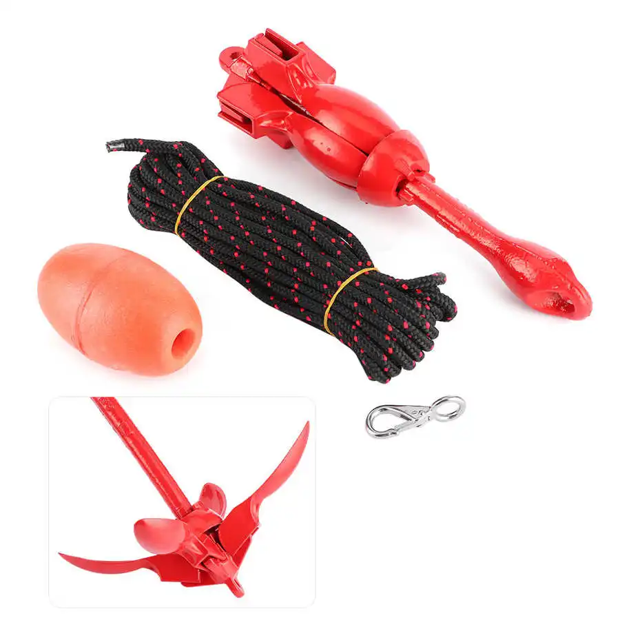 

Rod holder Foldable Anchors Kit 3.3lb/1.5kg Red Universal Stainless Stee Grapnel for Boat Yacht Kayak Canoes boat marine yacht