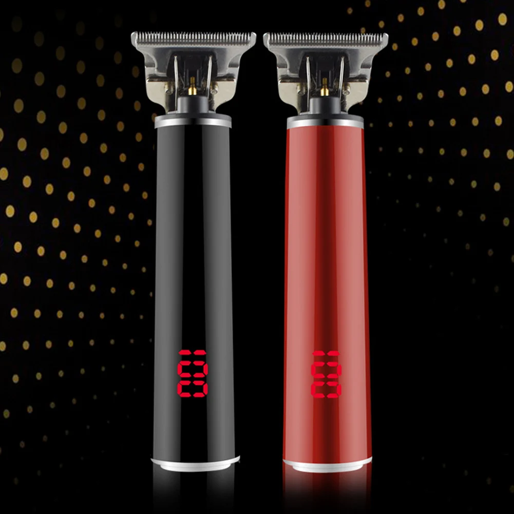 

High Quality Cordless Electric Rechargeable Hair Trimmer Waterproof Hair Clipper Haircut with LCD Digital Display
