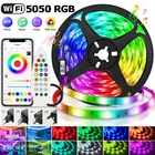 30 светодиодный s светодиодный светильник 5050 WIFI RGB luces светодиодный неводонепроницаемый Диодная лента светодиодный ленточный светодиодный светильник s телефон приложение для ТВ 5 м 10 м 15 м