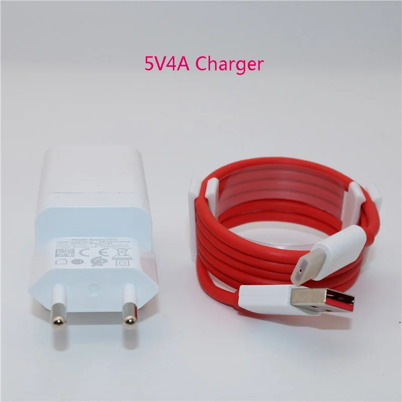 Original One plus Dash Charger 5V4A For 6T 5/5T/3/3T Charge Adapter 100cm Round USB Type C Cable | Мобильные телефоны и