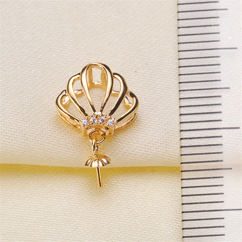 

Solid 18K Yellow Gold for DIY Jewelry Accessories Pendant Clasp Connector Clip Clasp Pinch Clip Bail Pendant Bail Bead