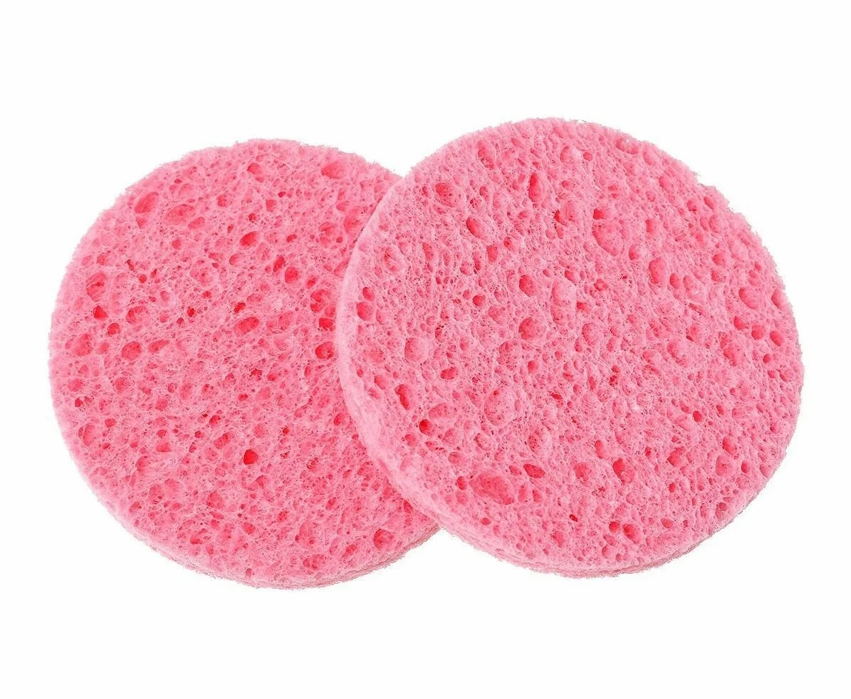 

2pcs natural wood fiber cleansing sponge mask removes sponge Tools