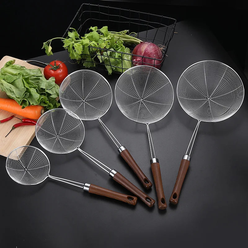 

Frying Filter Long Handle Stainless Steel Filter Colander French Fries Colander Kitchen Fried Net Sieve Spoon Foods Sifter Drain