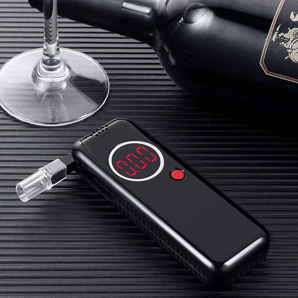 Цифровой алкотестер с ЖК дисплеем профессиональный анализатор дыхания