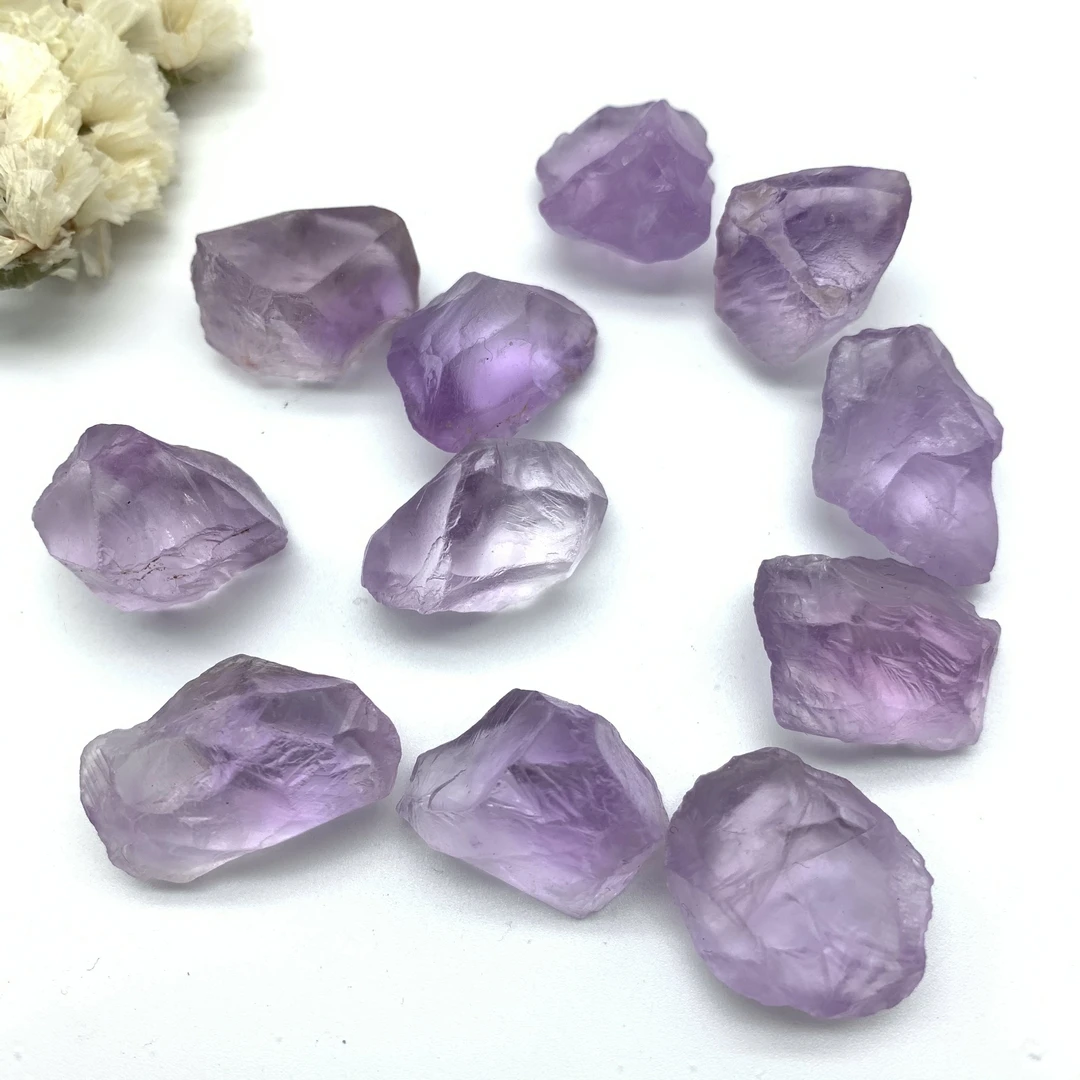 

100g Natural Purple Crystal Crystal Raw Gravel Stones Rough Stone Specimen Stones and Crystals