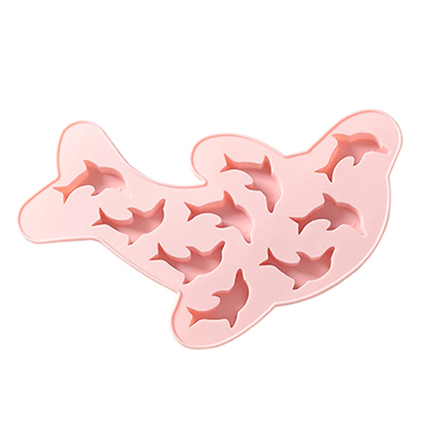 

New Ice Mold Silicone Cute Dolphin Shape Ice Mould Chocolate Mould Kitchen Gadge XD88