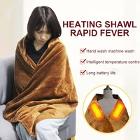 home washable electric blanket shawl usb indoor heater blanket protable 3 gear winter office car home warm heater shawl