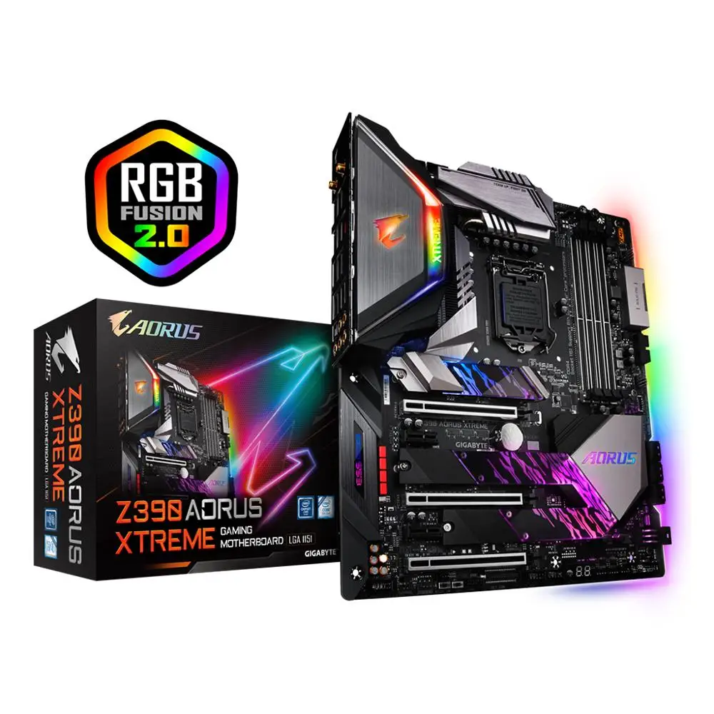 

GIGABYTE INTEL Z390 AORUS XTREME поддерживает процессоры 9 и 8 поколения Intel Core с 16 фазами IR Digital VRM игровая материнская плата