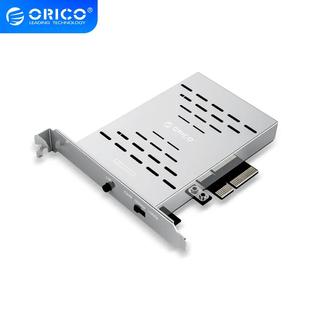 ORICO PRS2 Настольный PCI E M.2 дисковый массив карточка SSD Нержавеющая сталь