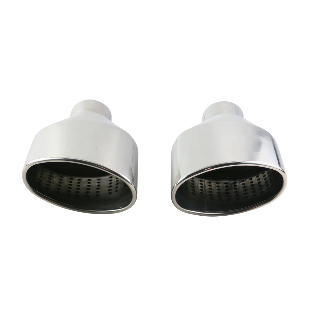 

Универсальный автомобильный наконечник для выхлопной трубы из нержавеющей стали, автомобильный рулон/Овальная Выходная наклонная труба д...